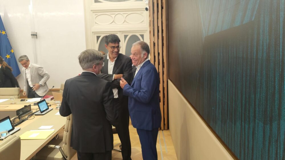 Comissió d'Hisenda, amb el síndic de comptes, Joan Rosselló, i Llorenç Pou